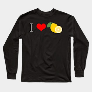 I Love Lemons Long Sleeve T-Shirt